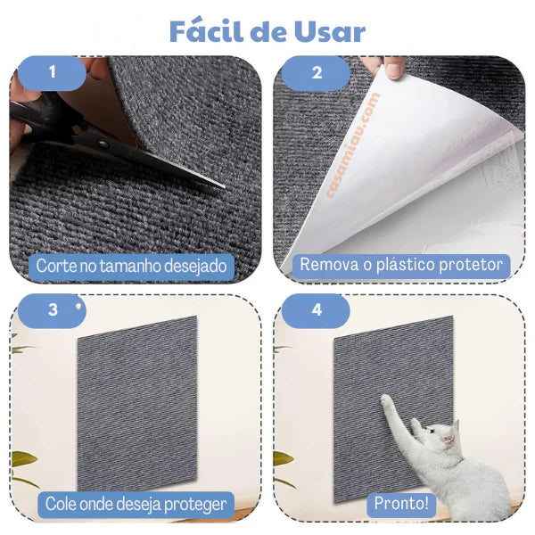 Adesivo & Arranhador Protetor de Móveis para Gatos - ProtectHome
