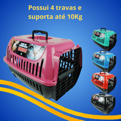 Caixa de Transporte Pet Até 10Kg - BichoBox