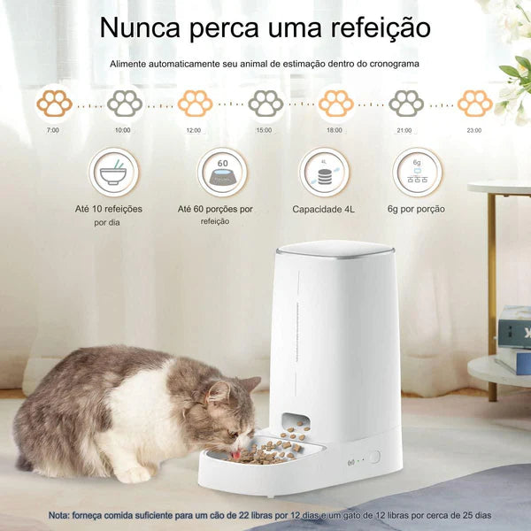 Alimentador Automático de Ração p/ Cães & Gatos Rojeco©