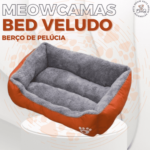 MeowCamas BedVeludo- Berço de Pelúcia