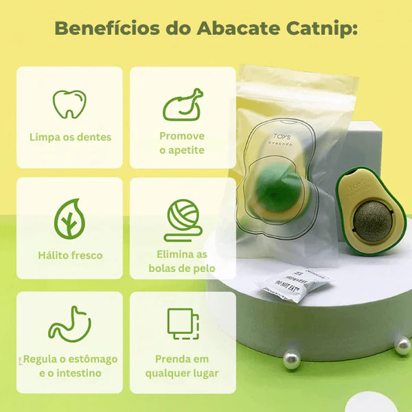 Brinquedo Abacate c/ Catnip para Gatos