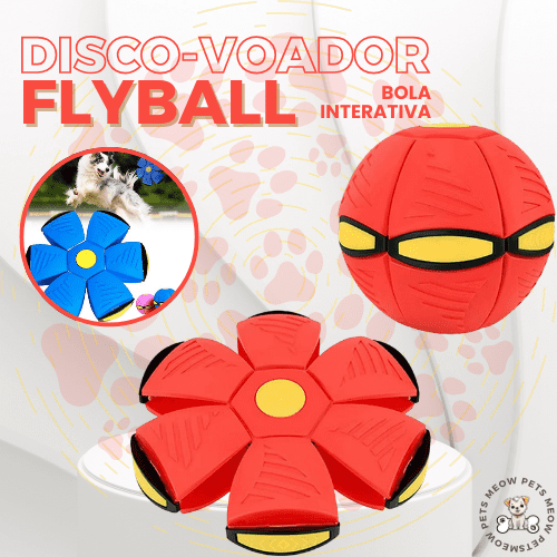 Bola Disco Voador Interativo p/ Pets - FlyBall