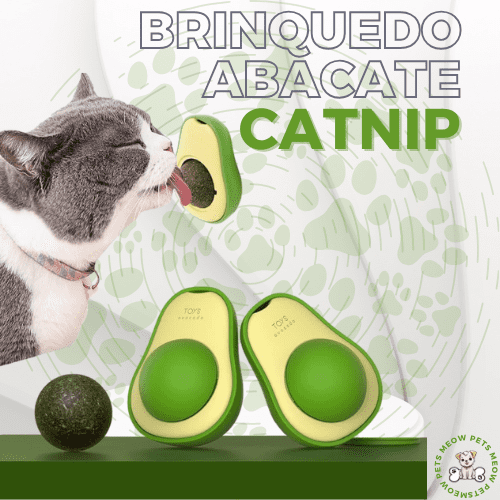 Brinquedo Abacate c/ Catnip para Gatos