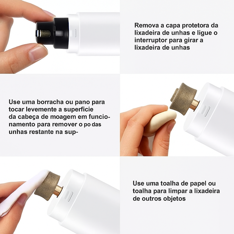 Cortador de Unha Elétrico Recarregável PetGrooming