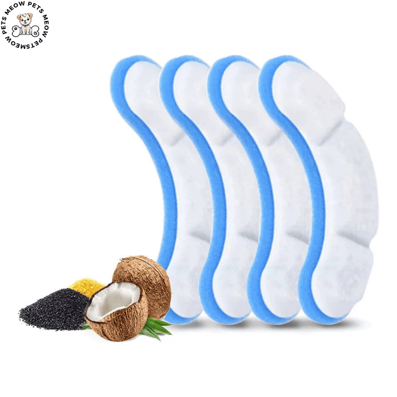 4pack Substituição Do Filtro De Carvão Da Fonte Gatos