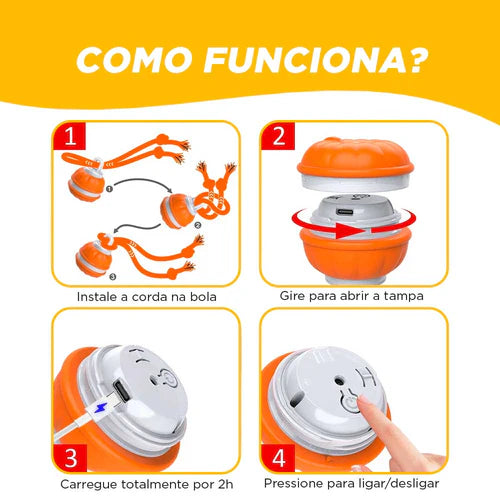 Bola Interativa Atuban - Rolamento Automático