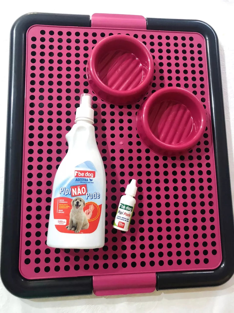 Kit Conforto Para Pets - Caixa Transporte / Caminha / Sanitário