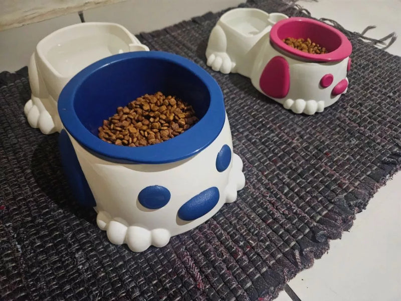 Comedouro & Bebedouro Antiderrapante Cães e Gatos - PataForte