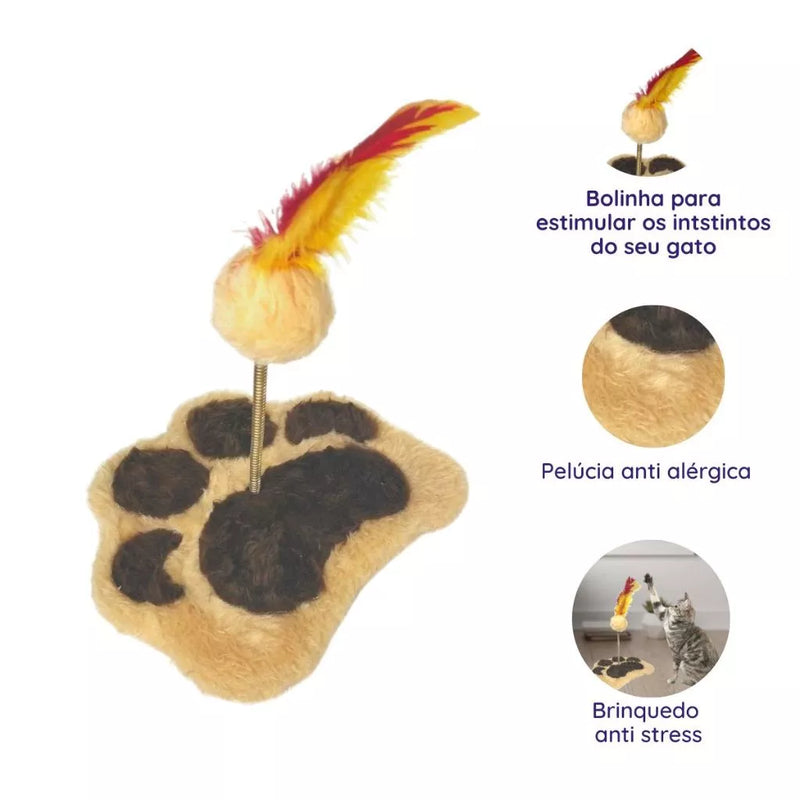 Brinquedo Interativo Pet com Mola