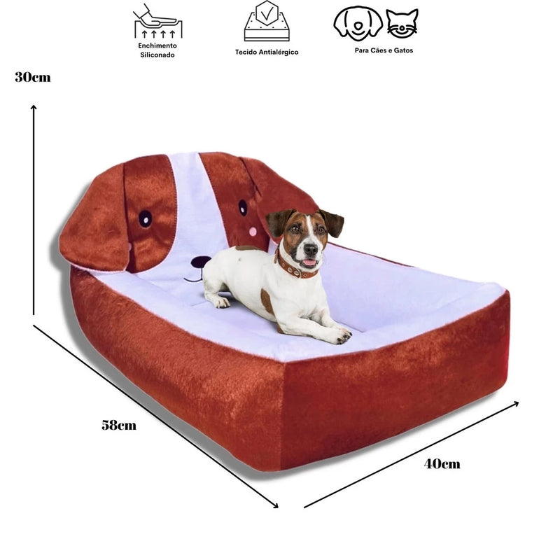 Meow Cama Pet Com Cabeceira - DogPelúcia