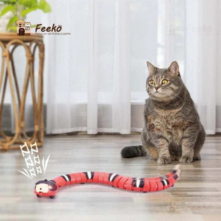 Brinquedo Interativo Cobra Elétrica p/ Gatos - PetSnake