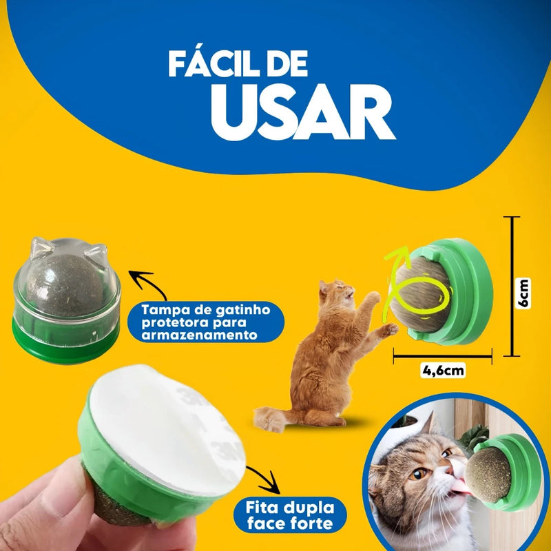 Brinquedo Bola de Catnip para Gatos 360º
