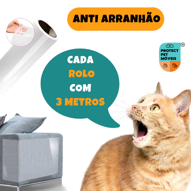 Adesivo Anti-Arranhão p/ Móveis Transparente - Película Protetora