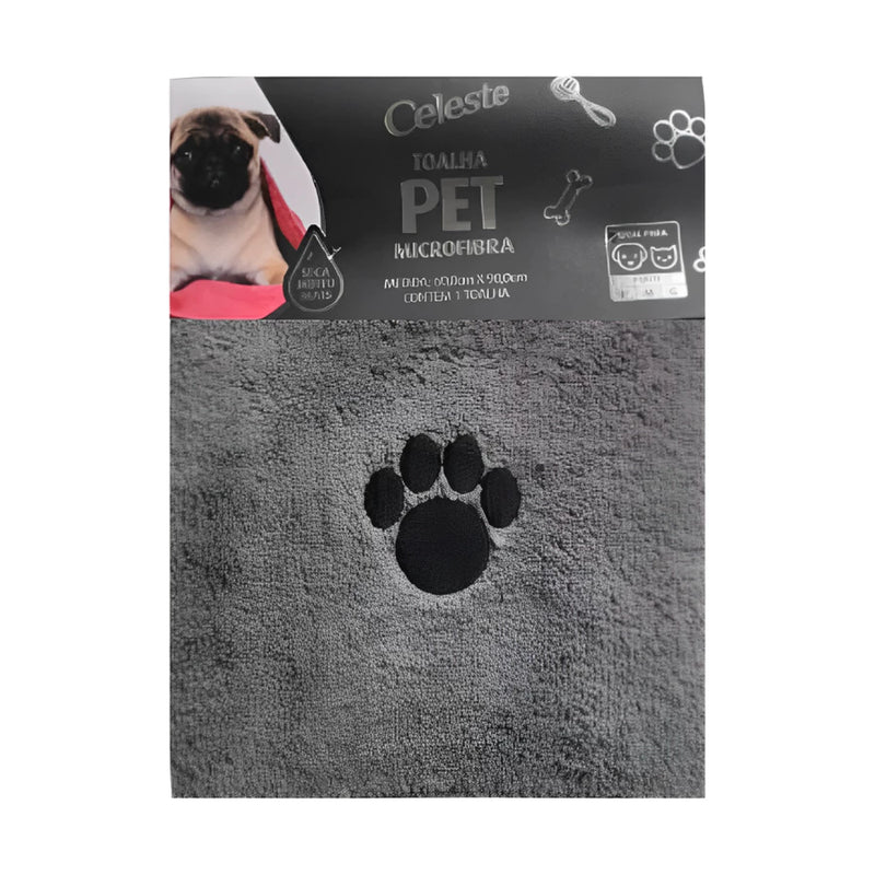 Toalha Pet Microfibra Macia - 60x90