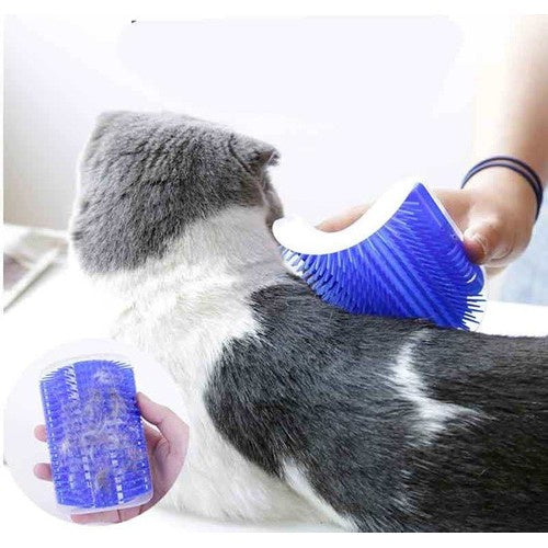 Escovadeira de Parede Tira Pelos & Massagem p/ Gatos
