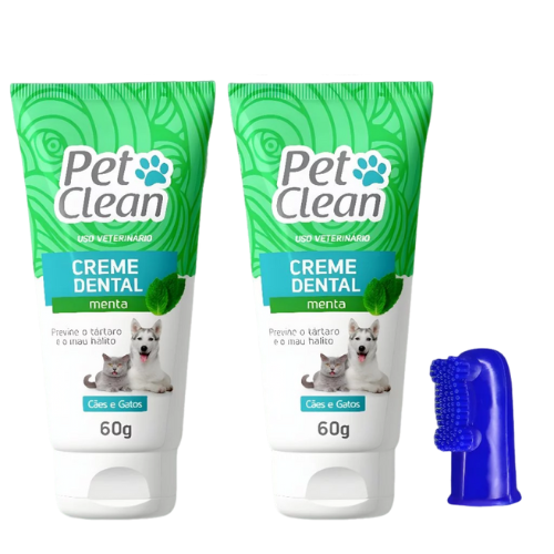 Kit 2 Creme Dental para Pets - 120g