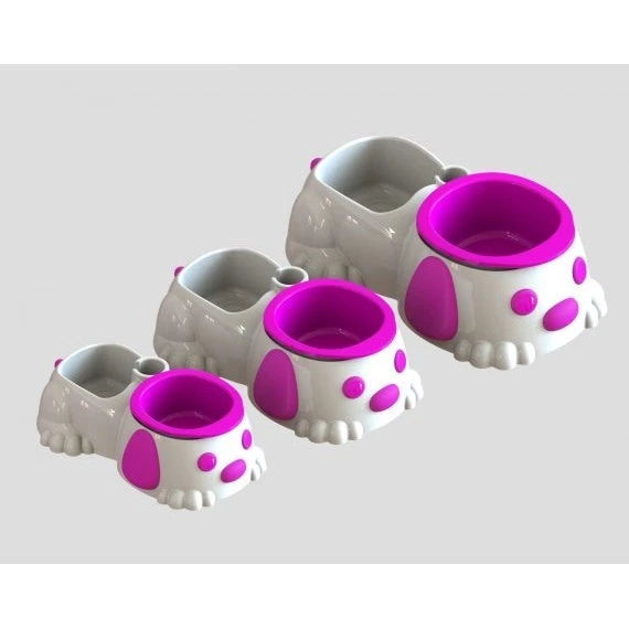 Comedouro & Bebedouro Antiderrapante Cães e Gatos - PataForte