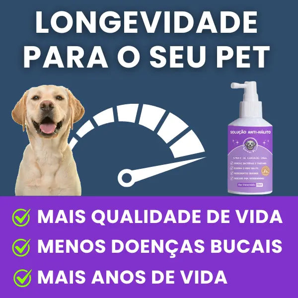 Spray Elimina Tártaros & Mau Hálito - SorriPet [100% NATURAL]